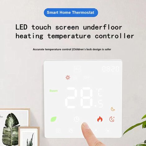 Termostato WiFi BHT006 Per Riscaldamento Ad Acqua 230V 3A, Compatibile Con EWelink, Alexa E Google Home, Programmazione Settimanale 6 Periodi