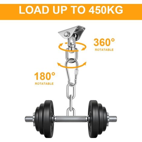 SELEWARE Gancio Per Sacco Da Boxe Resistente - Rotazione 360° Per Travi In Legno - 2