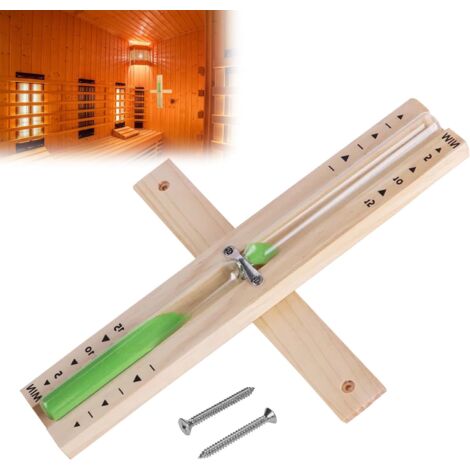 Clessidra in legno da parete rotante 15 minuti orologio sabbia
