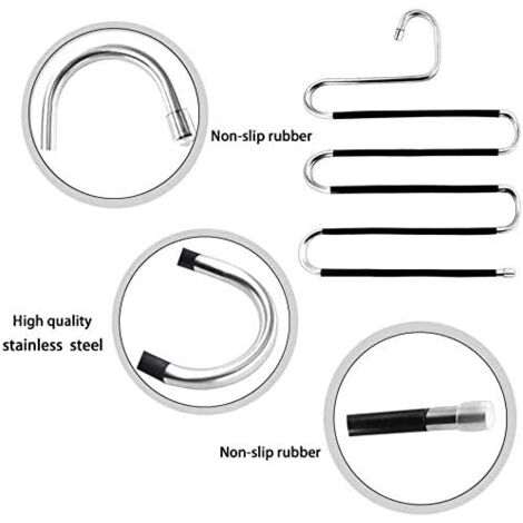 6 Grucce Appendiabiti LS OBJECT - Salvaspazio Antiscivolo | Per Pantaloni E Gonne - Foto 13