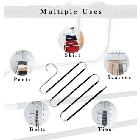 6 Grucce Appendiabiti LS OBJECT - Salvaspazio Antiscivolo | Per Pantaloni E Gonne - Foto 11