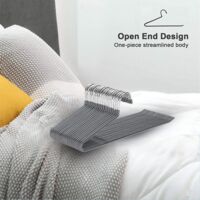 20 Grucce Per Pantaloni In Metallo Con Rivestimento Antiscivolo | Salvaspazio Per Armadio - Foto 7