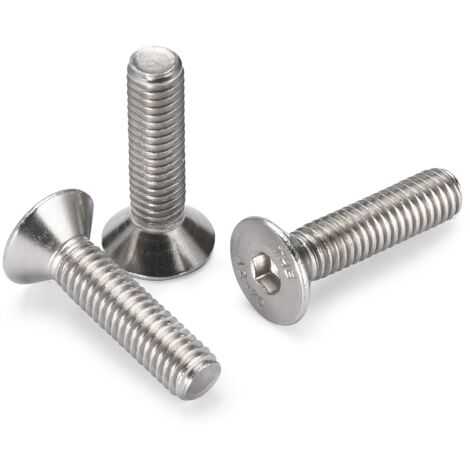 6 Stück 1/4" Zoll Linsenkopfschraube, Gewindelänge 9,5mm