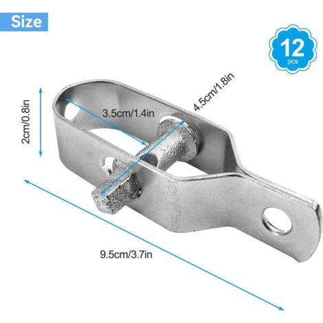 Suoumwa Zaunbinder 100 Stück - Verzinkte Stahlbinder Für Maschendrahtzäune Und T-Pfosten