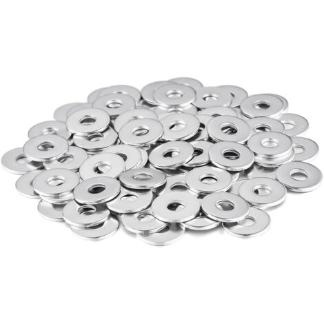 WZHUIDA Unterlegscheiben M3 100-tlg - Edelstahl Beilagscheiben DIN125 Rostfrei