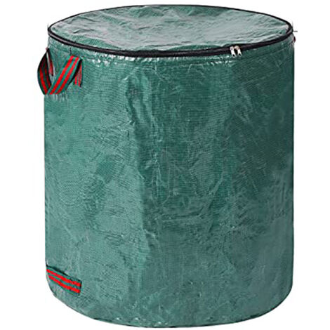 Gartenabfallsack mit Griff und Deckel, wiederverwendbarer und stabiler
