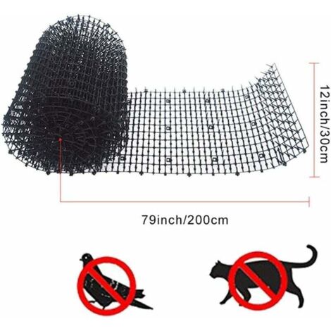 Katzenabwehrmatte Mit Spikes – 10 Stück, 40,6x33 Cm – Perfekt Für Garten, Balkon & Auto