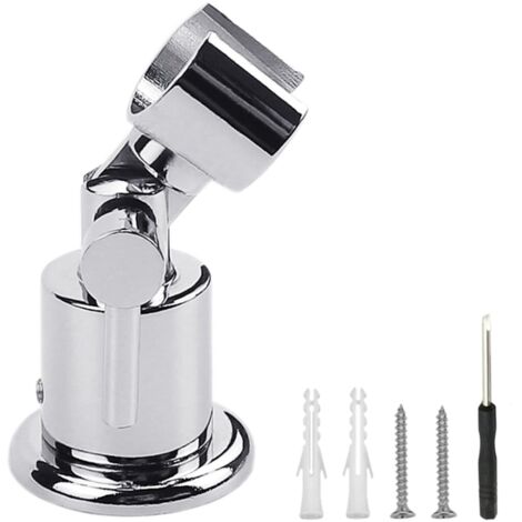 Omnidirektionaler Handbrausehalter Aus Kupfer – 360° Verstellbare Wandhalterung Für Duschkopf, Verchromt & Rostfrei