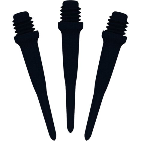 200 Stück Softdart Spitzen Mit 2BA-Gewinde - Schwarz, Austauschspitzen Für Dartpfeile