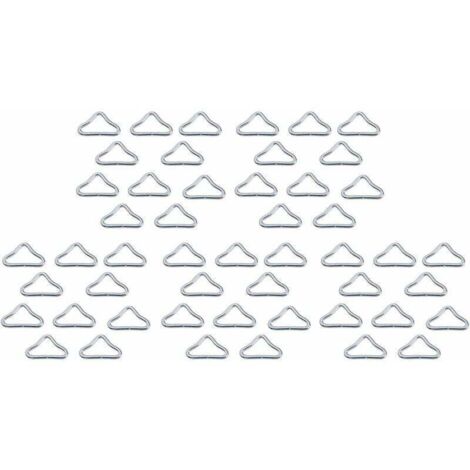 Trampolin Ringe 60 STK Dreiecksring - Ersatzschnallen Für Sprungtuch & Sicherheitsnetz