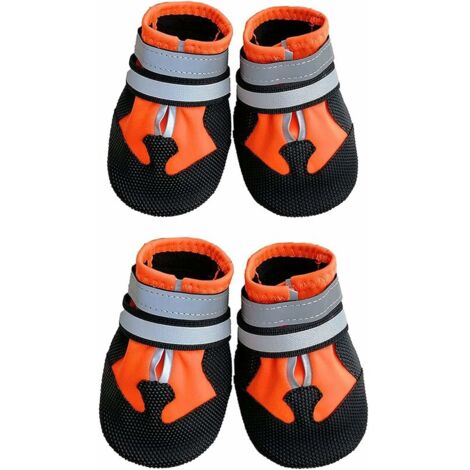 LOORGVEL Hundeschuhe Wasserdicht - 4er Set Pfotenschutz Für Kleine & Mittelgroße Hunde