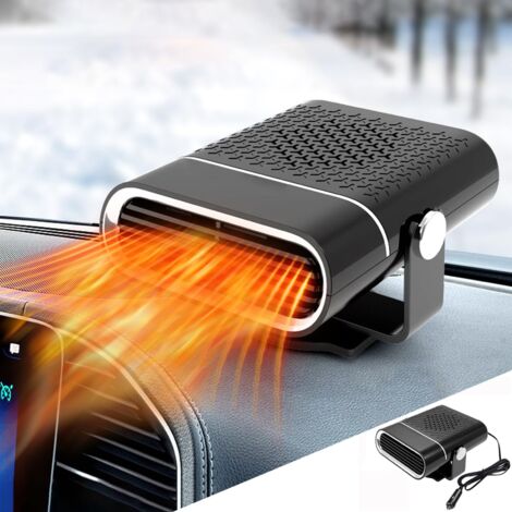 BORDEAG Auto Heizung 12V 220W – Tragbarer Heizlüfter Mit Defroster-Funktion, 2-in-1 Heizen & Kühlen, 360° Drehbar Mit Saugnapf – Für Auto, Wohnmobil, LKW