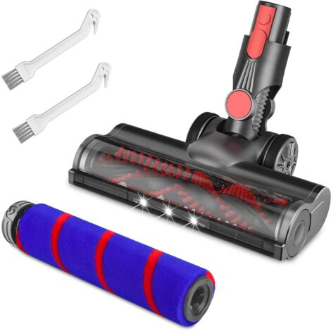 Staubsaugerbürste Mit LED-Licht Für Dyson V7, V8, V10, V11 – Motorhead-Ersatz Mit Weicher Rolle & Borstenwalze Für Teppich & Hartböden