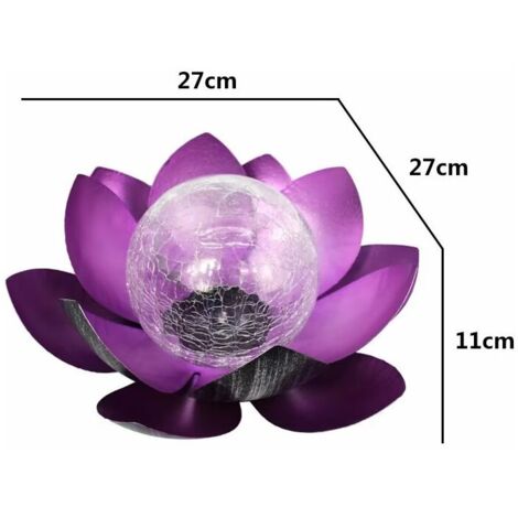 Wasserdichte LED Solarleuchten Dekorativ, Fantastische Lichteffekte dank Glasbruchoptik, Solar Outdoor Garten für Terrasse, Rasen, Gehweg, Boden,