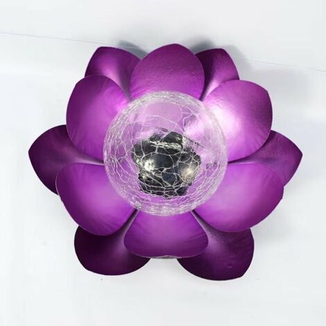 Wasserdichte LED Solarleuchten Dekorativ, Fantastische Lichteffekte dank Glasbruchoptik, Solar Outdoor Garten für Terrasse, Rasen, Gehweg, Boden,