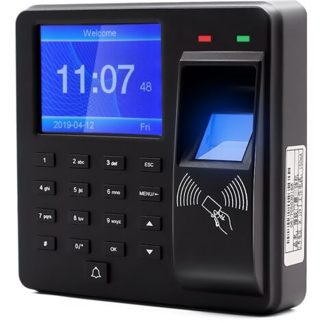 NGTeco Zeiterfassungsgerät - Fingerabdruck & PIN, Ohne Monatliche Kosten