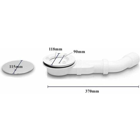 Desagüe Ducha Con Sifón Extraíble - Color Negro, 30 L/min, Incluye Filtro Pelo Y Tapón Antiolores, Para Platos De Ducha