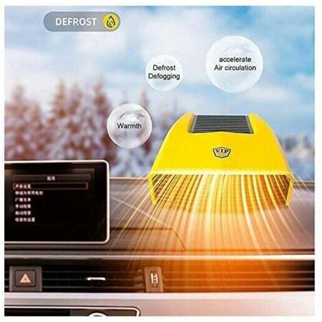 Calefactor Portátil 12V Para Coche Y Camping - 150W, 2 En 1 (calor/aire), Bajo Consumo, Ideal Para Invierno Y Viajes