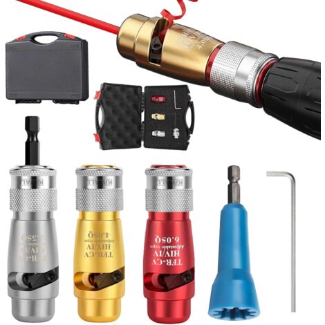 Herramienta De Torsión Para Cables Eléctricos – Set 3 Piezas Con Tornillos, Para Pelar Y Torcer Cables De 1.5-6 Mm, Compatible Con Taladro, Vástago Hexagonal 6 Mm, Acero Resistente