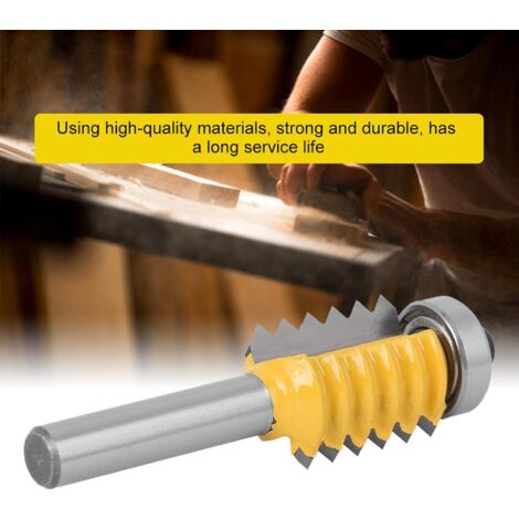 SWAWIS Fresa Para Espigas De Madera De 10mm, Corona En Acero Al Carbono Para Fabricación De Muebles, Cortador De Espigas Profunda