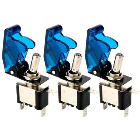 IInterruptor ON OFF con luz LED Redondo rectangular 20mm SPST 12V 20A