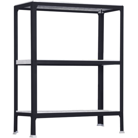 SimonRack Scaffale da Ufficio/Libreria, 900x1000x300 mm, 3 Ripiani, 150 kg per Ripiano, Metallo Stile Industriale, Antracite – Simon Home (1/4)