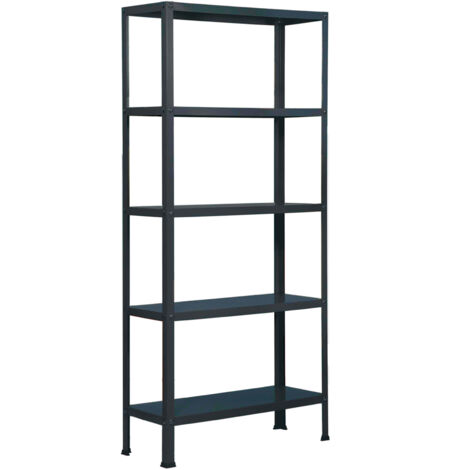 SimonRack Scaffale da Ufficio/Libreria, 1800x1000x300 mm, 5 Ripiani, 100 kg per Ripiano, Metallo Stile Industriale, Antracite – Simon Home (1/3)