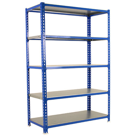 Étagère Métallique 4 Niveaux SimonRack - 150x100x40 Cm, Capacité 180 Kg Par étagère, Montage Sans Vis