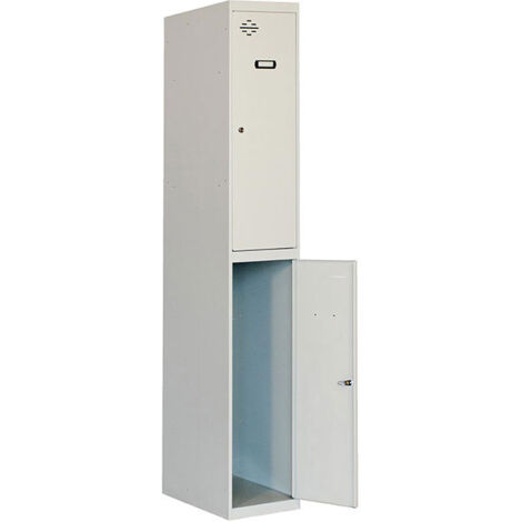 SIMONLOCKER casiers en métal (180x40x50cm) PRÉ-LAQUÉ GRIS
