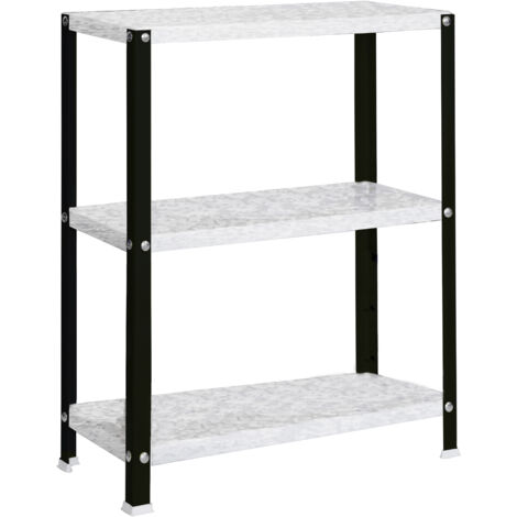 SimonRack Scaffale da Ufficio/Libreria, 900x800x300 mm, 3 Ripiani, 100 kg per Ripiano, Metallo Stile Industriale, Antracite/Zincato – Simon Home (1/3)