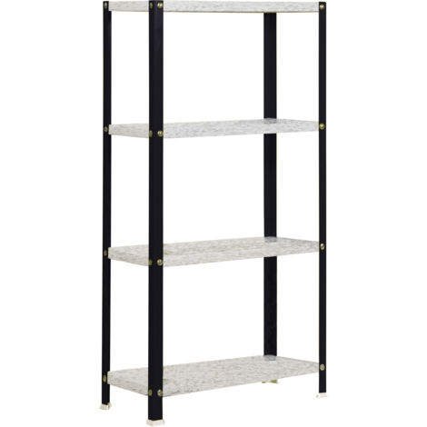 SimonRack Scaffale da Ufficio/Libreria, 1600x1000x300 mm, 4 Ripiani, 100 kg per Ripiano, Metallo Stile Industriale, Antracite/Zincato – Simon Home (1/3)