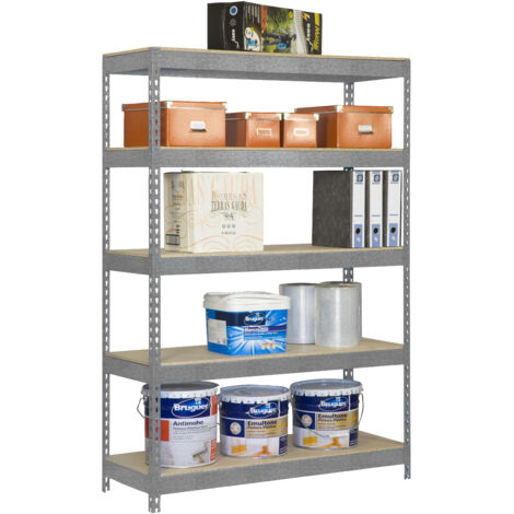 Étagère Métallique Simon Rack 3 Niveaux 900x900x300 Mm - 75 Kg Par Niveau, Galvanisée, Garage Atelier