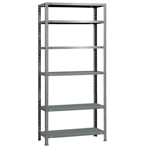 SimonRack Étagère Rangement, 2000x900x300 mm, 6 Niveaux, 75 kg Capacité de Charge et Point de Flexion, Métal , Étagère Garage, Gris - Advantage