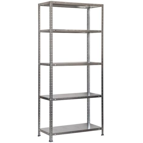 SimonRack Étagère Rangement, 1800x900x500 mm, 5 Niveaux, 100 kg Capacité de Charge et Point de Flexion, Métal , Étagère Garage, Galvanisé - Comfort