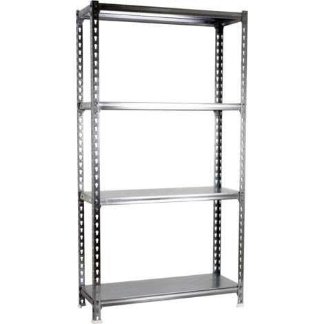 SimonRack Étagère Rangement, 1500x900x500 mm, 4 Niveaux, 180 kg Capacité de Charge et Point de Flexion, Métal , Étagère Garage, Galvanisé - Simonclick