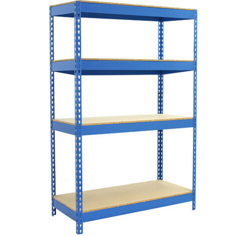 Simonrack Étagère extérieure moderne bleu bois robuste (1/5)