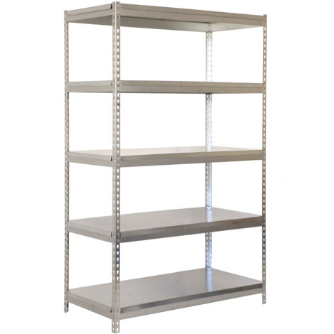 Simonrack Étagère moderne galvanisée 5 plateaux robustes