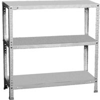 SimonRack Étagère Rangement, 900x800x400 mm, 3 Niveaux, 75 kg Capacité de Charge et Point de Flexion, Métal , Étagère Garage, Galvanisé - Advantage