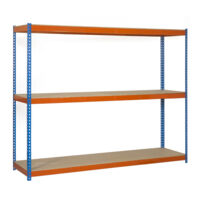 Simonrack ECOFORTE 1806-3 étagère métal bleu orange bois