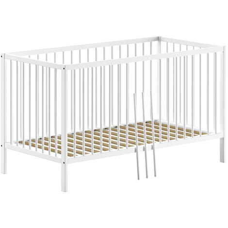Lit évolutif 70x140 sommier inclus Vipack Meryl Blanc (1/5)