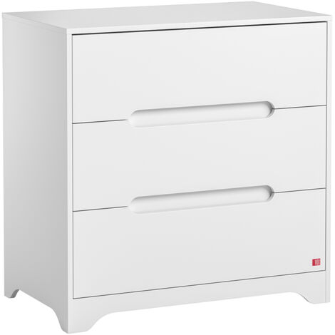 Commode 3 tiroirs Vox Ova Blanc (1/3)