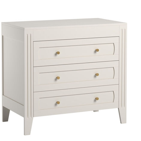 Commode 3 tiroirs Vox Milenne Blanc (1/3)