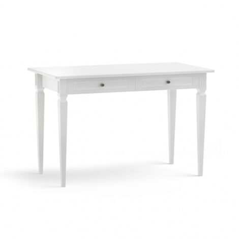 Bureau 2 tiroirs Bellamy Ines Blanc (1/3)