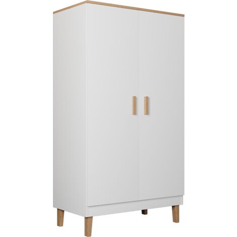 Armoire 2 portes Denver - Blanc (1/5)
