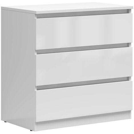 Commode 3 tiroirs Edwin Blanc (1/3)