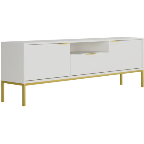 Meuble TV 175 cm Seattle Blanc (1/5)
