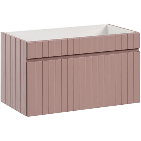 Meuble sous-vasque 80cm Zelie Rose (1/5)
