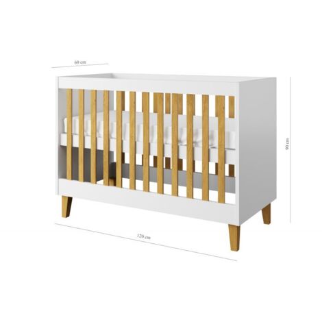 Lit bébé 60x120 Kocot Kids Kubi - Blanc (1/5)