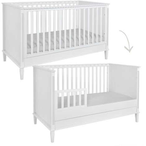 Lit évolutif 70x140 tiroir inclus Novelies Bianka Blanc (1/5)