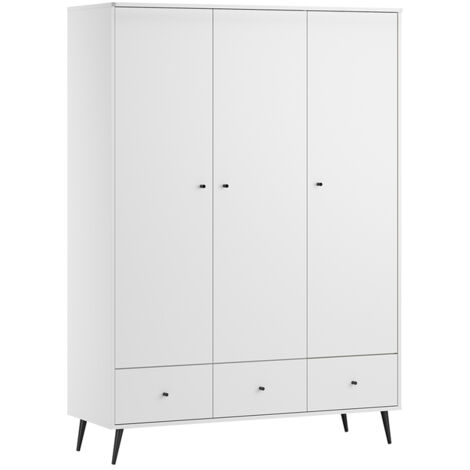 Armoire 3 portes 3 tiroirs Vox Blanca Blanc (1/4)